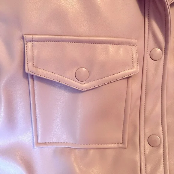 Ricki’s Pleather Shacket - Picture 3 of 4